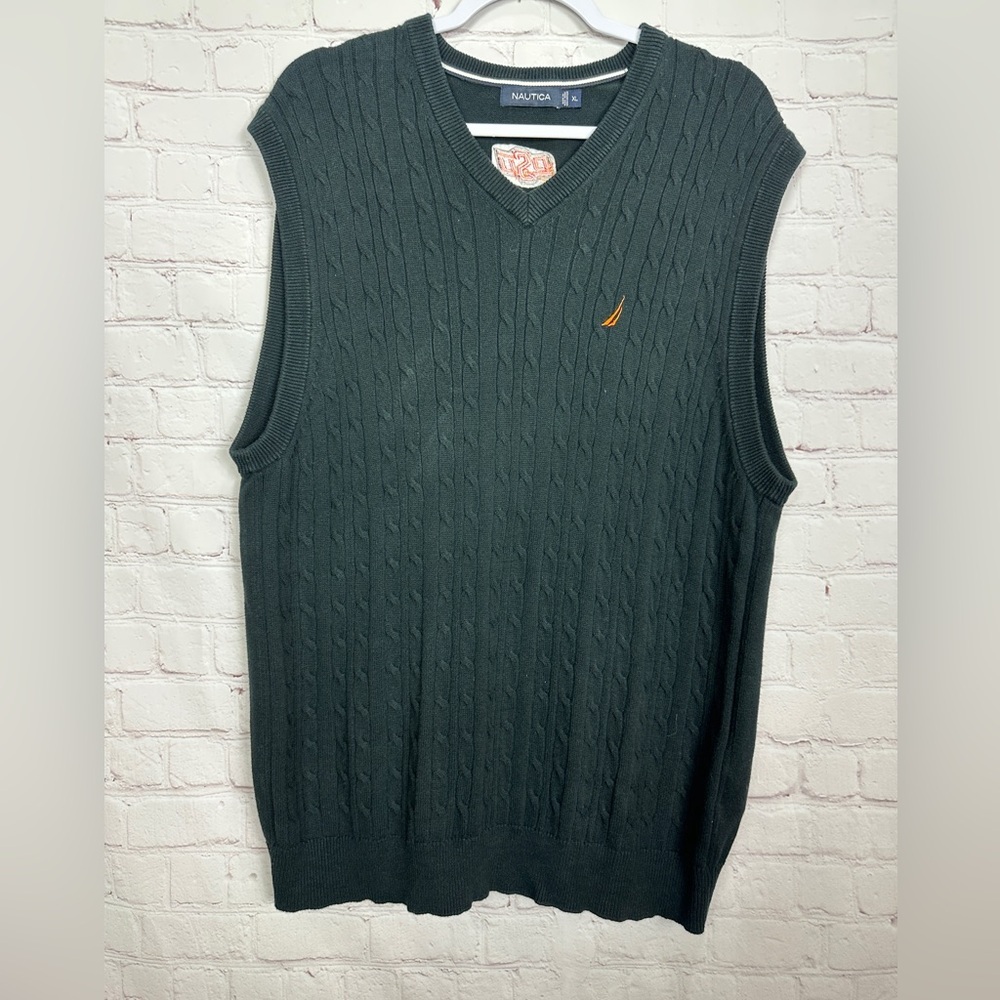 Oklahoma State Cowboys OSU Sweater Vest Black Mens Cotton Sz XL